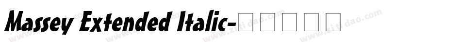 Massey Extended Italic字体转换